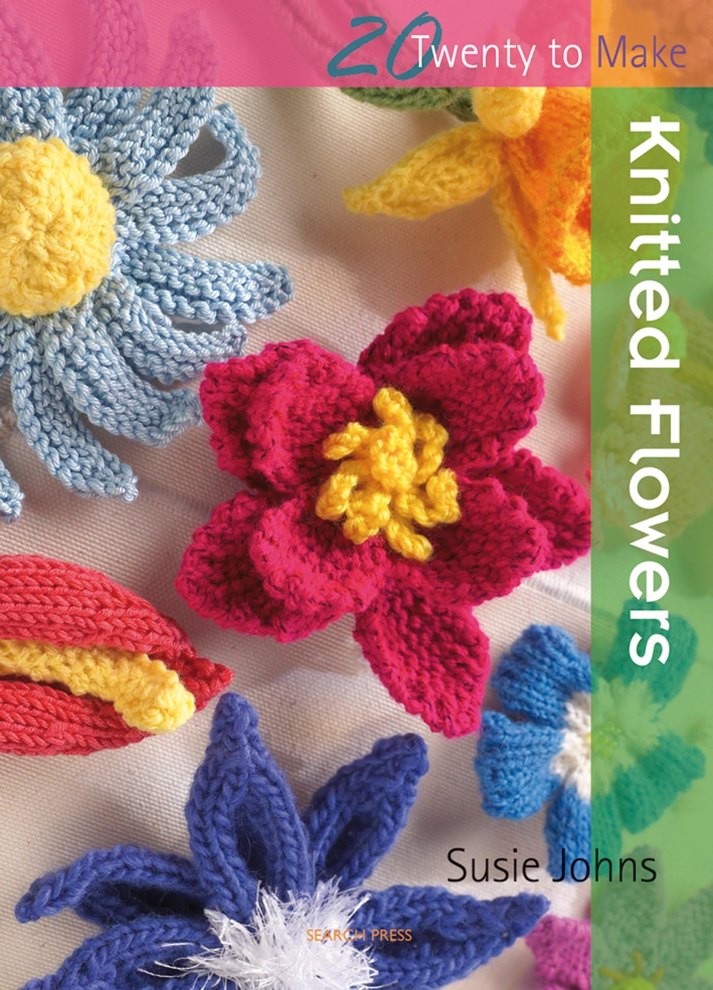 Knitted Flowers DIY Kit - 20 Unique Floral Patterns for Handmade Crafts | Perfect for Home Decor, Gifts, and Knitting Projects