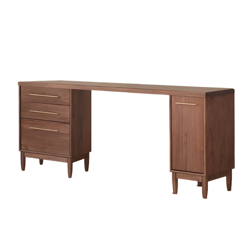 70.9x17.7x33.5 inch / 180x45x85 cm / Rich Dark Walnut Color / solid wood sideboard