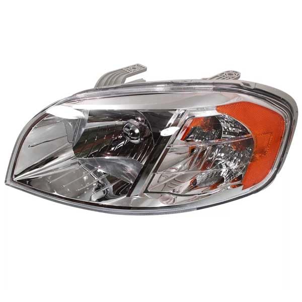 2007-2011 Chevy Aveo Sedan Left Driver Side Headlight Assembly with Bulb - Direct Fit Replacement for Front Headlamp - Perfect for Night Driving & Vehicle Restoration Projects