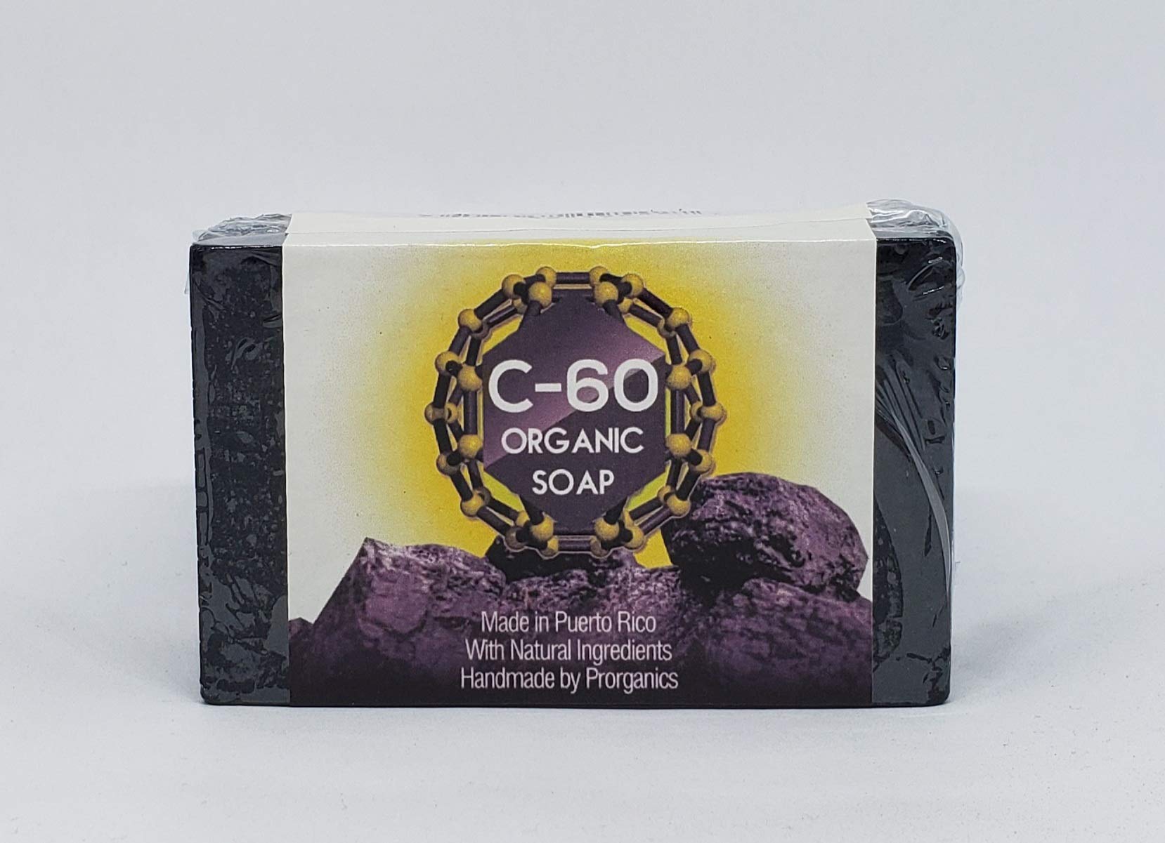 Prorganics C60 Fullerene Soap - 5oz Antioxidant Cleansing Bar for Skin Rejuvenation & Anti-Aging | Perfect for Daily Face & Body Wash, Spa Treatment, and Gift Sets