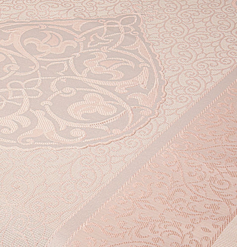 Premium Islamic Gift Set - Pink Prayer Mat & Tasbih in Elegant Taffeta Gift Bag | Perfect for Ramadan, Eid, Muslim Weddings & Religious Ceremonies