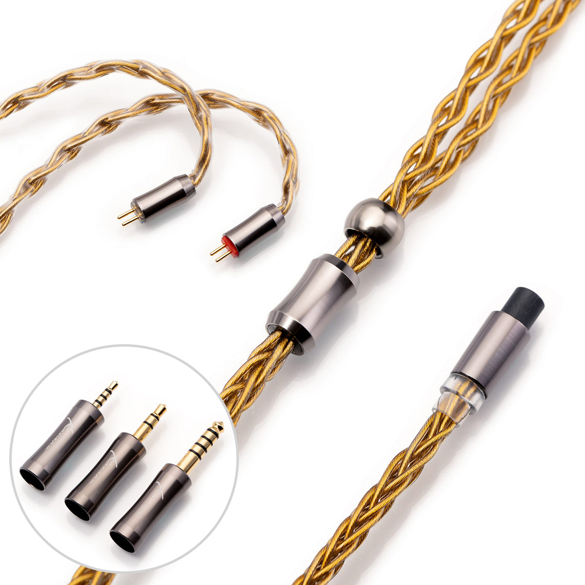 Kinera Imperial Gleipnir 6N OCC Gold Plated Audiophile Headphone Cable - Premium Sound Upgrade for IEMs & Headphones | Perfect for Studio, Gaming & Hi-Fi Listening