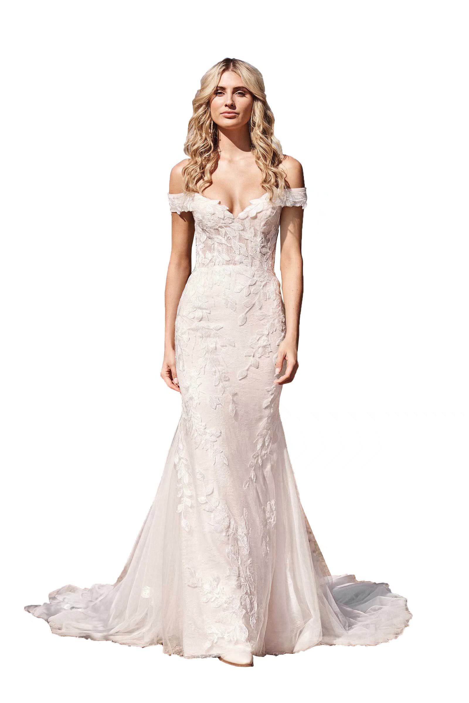Elegant Long Sleeve Satin Wedding Dress - A-Line Ball Gown Bridal Gown for Church, Beach & Formal Weddings | Dexinyuan