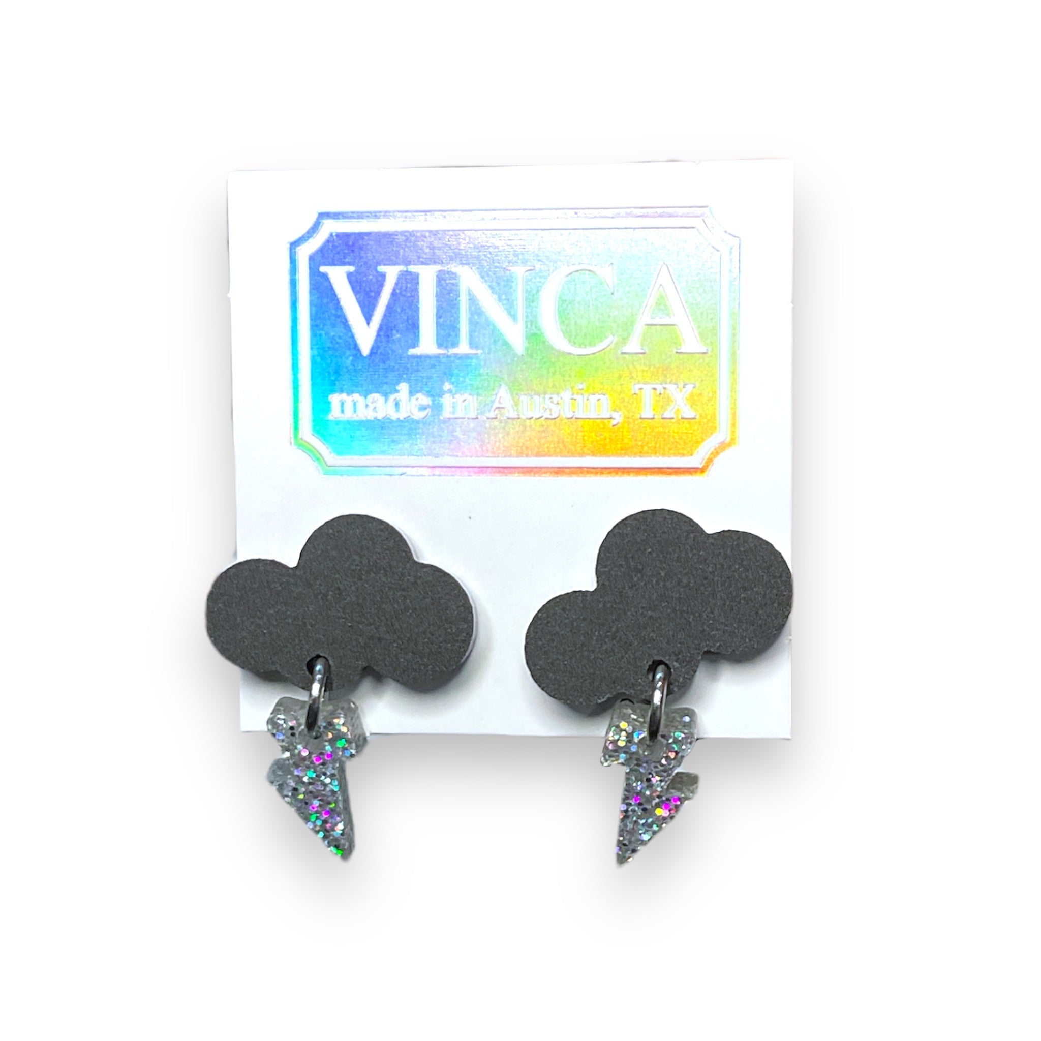 Baby Rain Cloud Earrings - Matte Black Dangle Earrings for Women | Trendy Cute Cloud Jewelry Gift for Girls, Teens, Moms | Perfect for Everyday Wear, Parties & Special Occasions