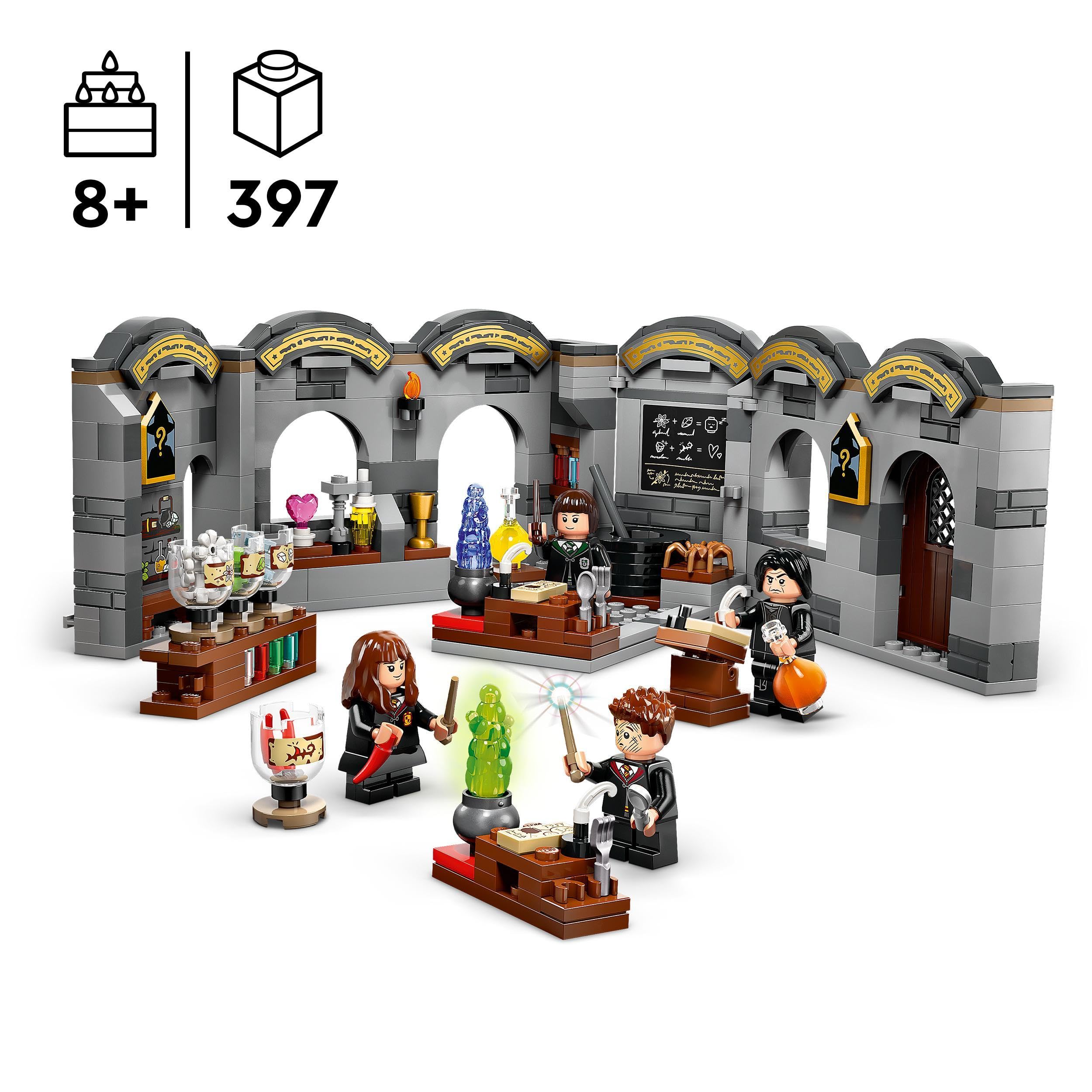 LEGO Harry Potter Hogwarts Castle: Potions Class Building Set - Magical Wizard Toy for Kids Ages 8+ (76431) - Perfect for Creative Play, Birthday Gifts & Harry Potter Fans