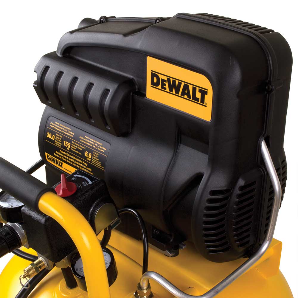 DeWALT DXCMLA1983012 30 Gallon Portable Electric Air Compressor - Powerful & Quiet for Home Garage, Workshop & Job Site Use
