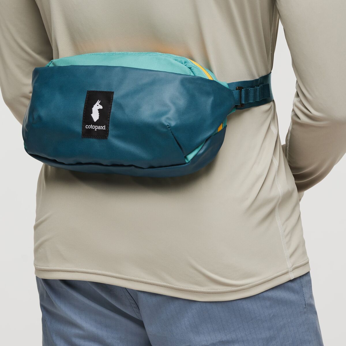 Cotopaxi Coso 2L Hip Pack - Water-Resistant Waist Bag for Everyday Use - Abyss/Coastal Color - Perfect for Hiking, Travel & Outdoor Adventures