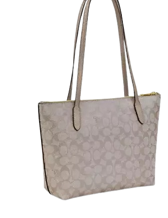 Coach Fiona Zip Tote Bag in Signature Canvas - Stylish Women's Handbag for Work, Travel & Everyday Use | Durable Leather Trim & Spacious Design