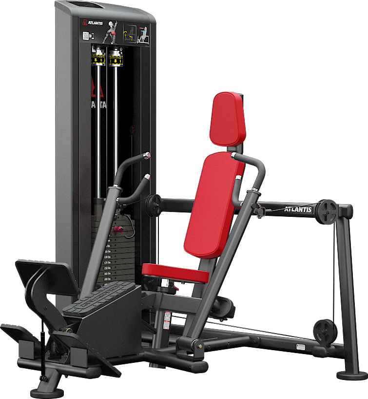 ATLANTIS Seated Converging Chest Press Machine - Professional Gym Equipment for Strength Training & Muscle Building - Perfect for Home Gyms & Commercial Fitness Centers