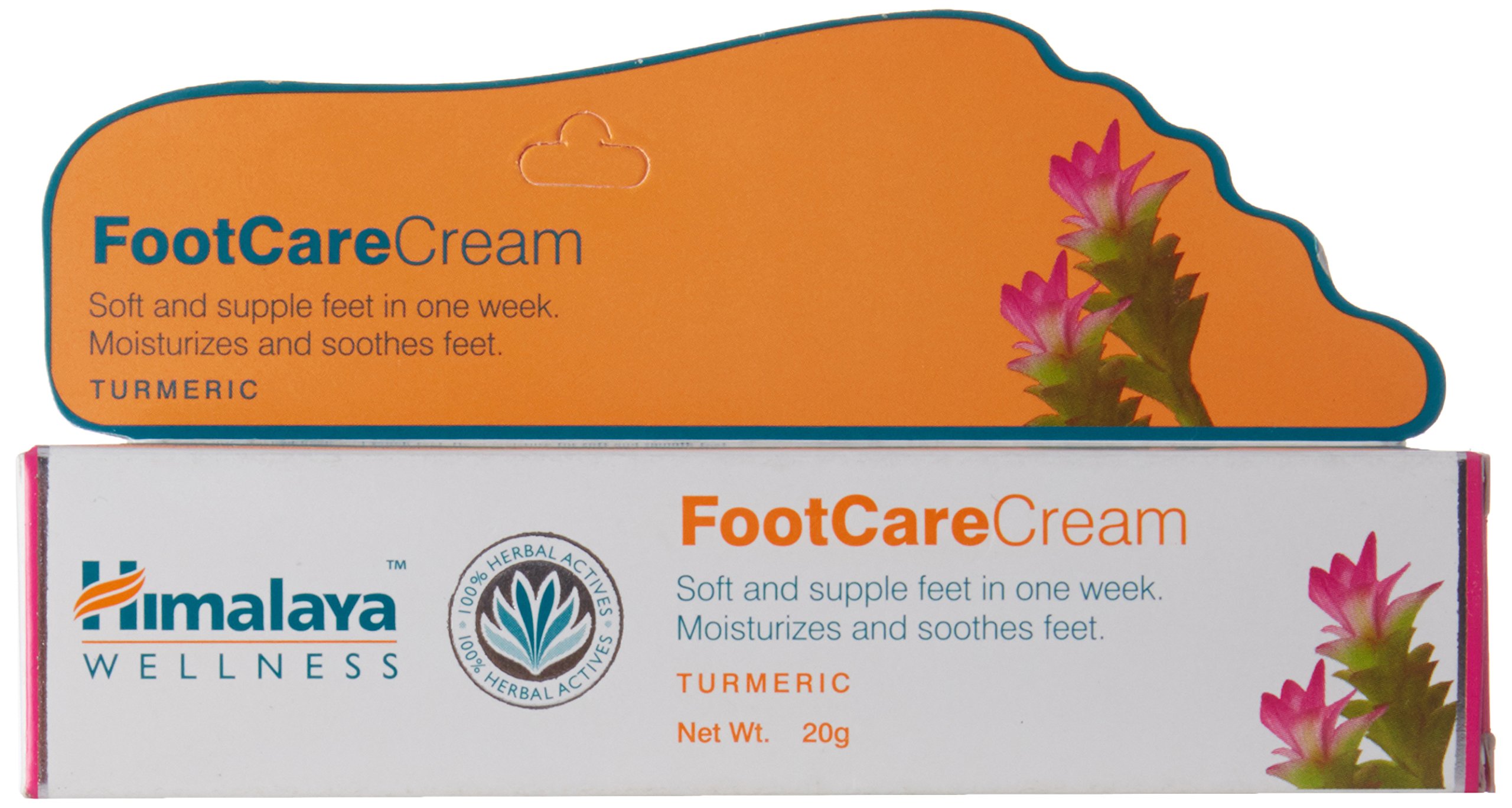 Himalaya Wellness Foot Care Cream - 20gm | Deep Moisturizing & Soothing Foot Cream for Dry, Cracked Heels - Perfect for Daily Foot Care, Pedicures & Relaxation at Home