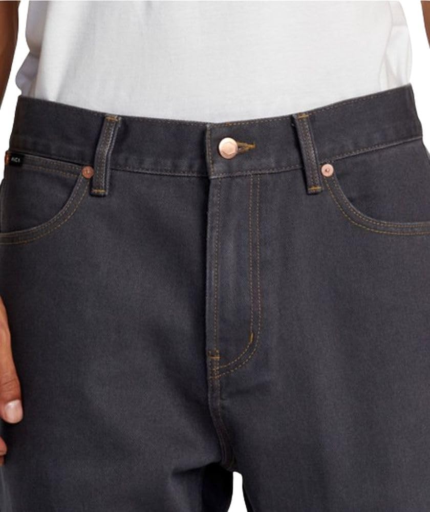 RVCA Men's Relaxed Fit Denim Jeans - Comfortable Stretch Denim Pants for Casual Wear & Outdoor Activities | Perfect for Everyday Use, Travel & Adventure