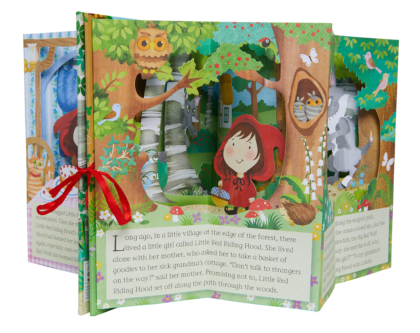 Fairytale Carousel: Little Red Riding Hood Wooden Toy - Classic Storybook Character for Kids' Room Decor & Nursery Playtime
