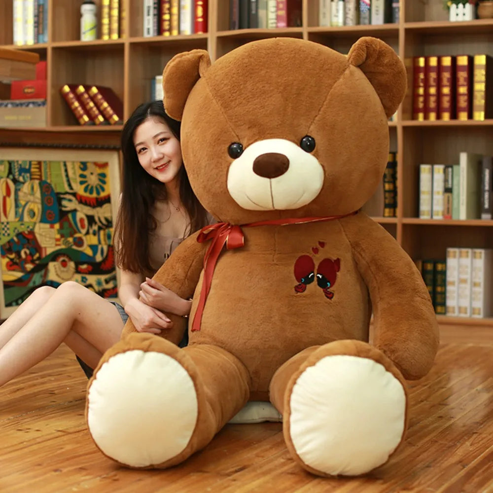 60-100CM Large Teddy Bear Plush Toy - Soft Giant Stuffed Animal Doll for Kids, Birthday Gift for Girlfriend, Valentine's Day Present - Perfect for Cuddling, Nursery Decor, and Special Occasions