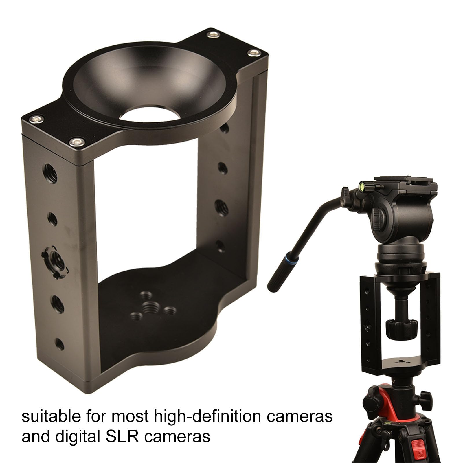 65mm/75mm Professional Bowl System Camera Adapter - Tripod Fluid Head Converter for Smooth Panning & Tilting | Perfect for Video Production, Live Streaming & Photography