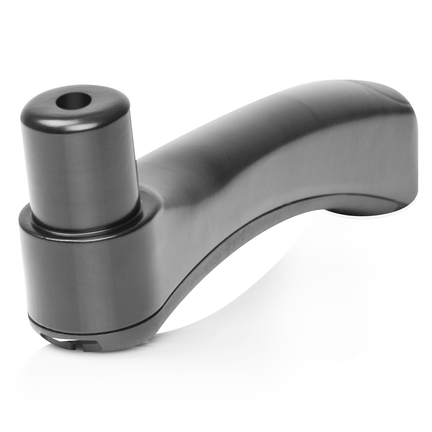 Duronic DM45 DM55 Single Monitor Arm - Aluminum Black | Compatible with Duronic DM451, DM452, DM453, DM454 Desk Mounts | Ergonomic Adjustable Monitor Stand for Home & Office Workspace