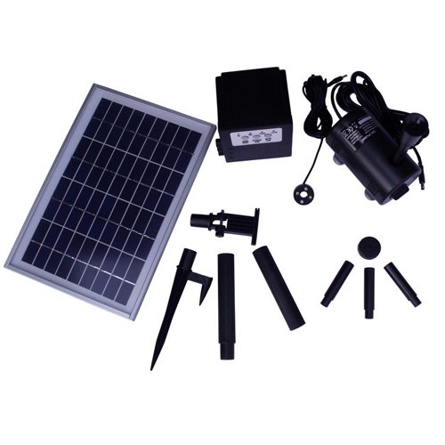 20W Solar Powered Outdoor Water Pump Kit - Garden Fountain, Pond & Landscape Water Feature for Backyard, Patio & Yard Decor