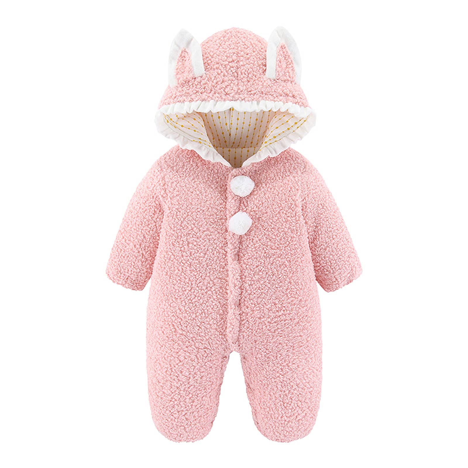 Soft Cotton Baby Romper Jumpsuit for Girls - Cozy Autumn & Winter Outfits for Toddlers - Perfect for Outdoor Play, Family Outings & Photo Shoots