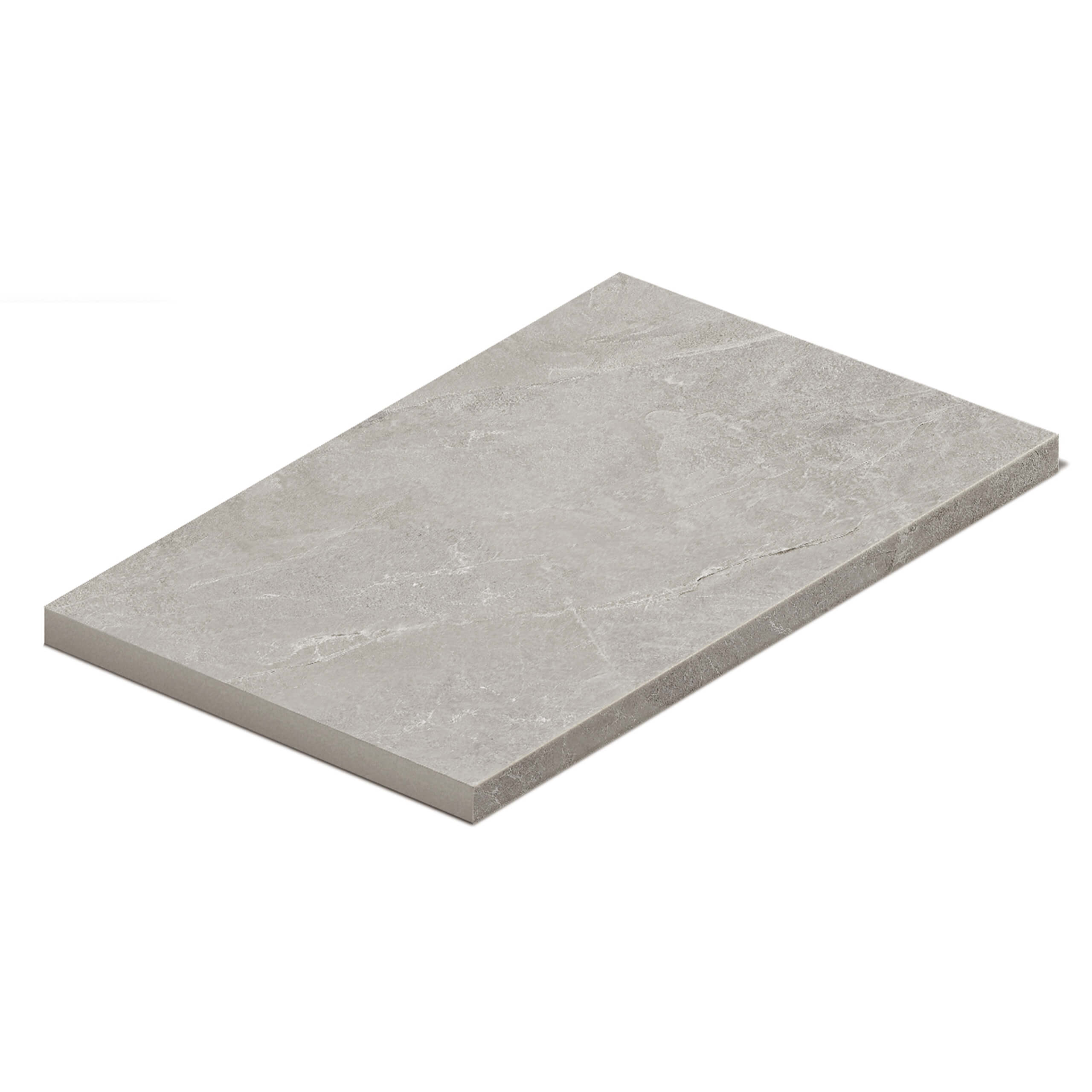 Capri Bullnose Pencil Edge 600x400 Grip Earl Grey Ceramic Tile - Perfect for Kitchen Backsplash, Bathroom Walls & Flooring
