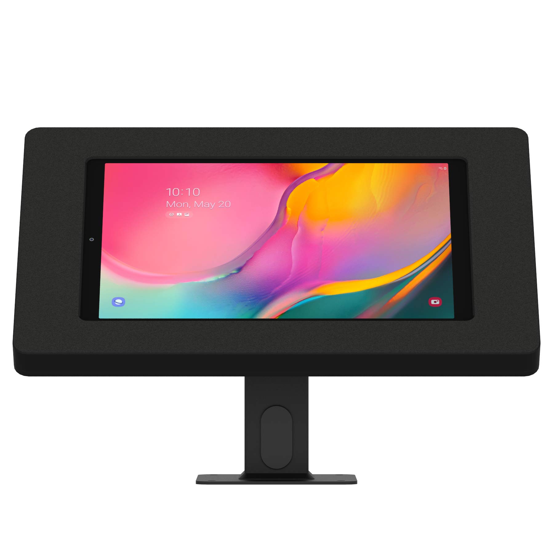 VidaMount Black Enclosure with Rotating & Tilting Desk Mount - Compatible with Samsung Galaxy Tab A 10.1 (2019) - Perfect for Office, Home, and Classroom Tablet Stand
