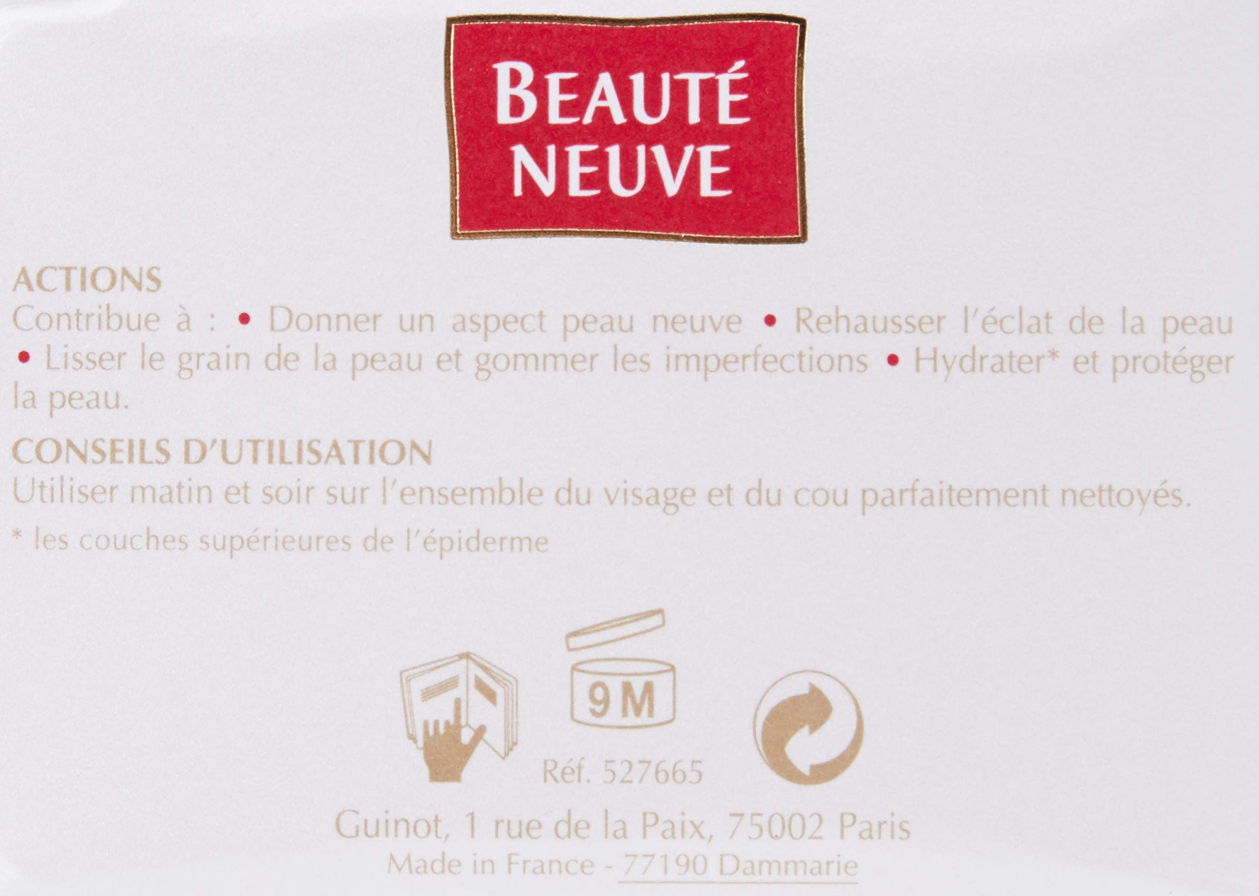 Guinot Beaute Neuve Radiance Renewal Cream - 1.6 oz Anti-Aging Face Moisturizer for Glowing Skin | Day & Night Hydration for Women & Men