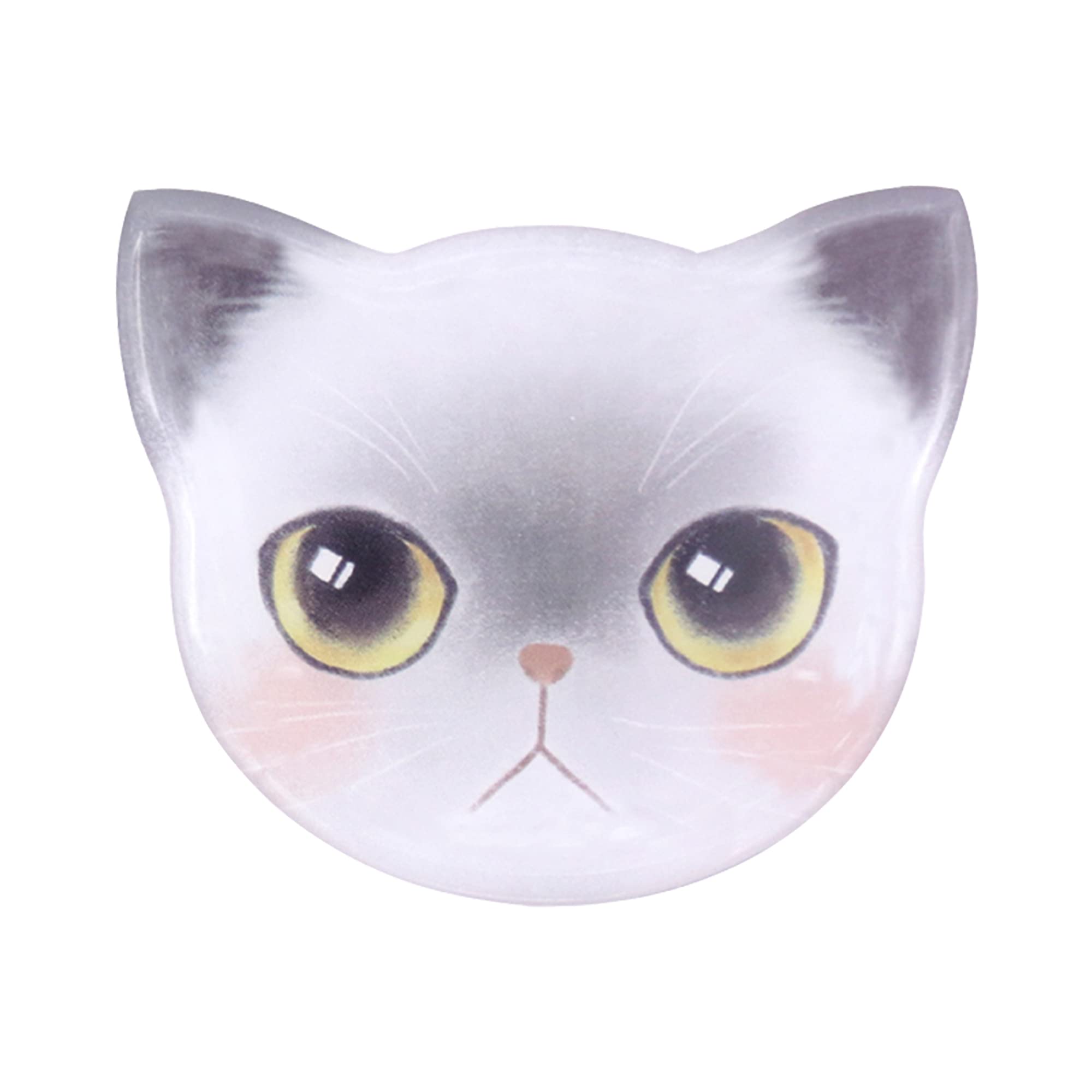 Cat Lady Cute Cat Mirror - Unbreakable Stainless Steel Handheld Vanity Mirror for Makeup & Travel | Portable Compact Mirror for Purse, Desk & Home Decor