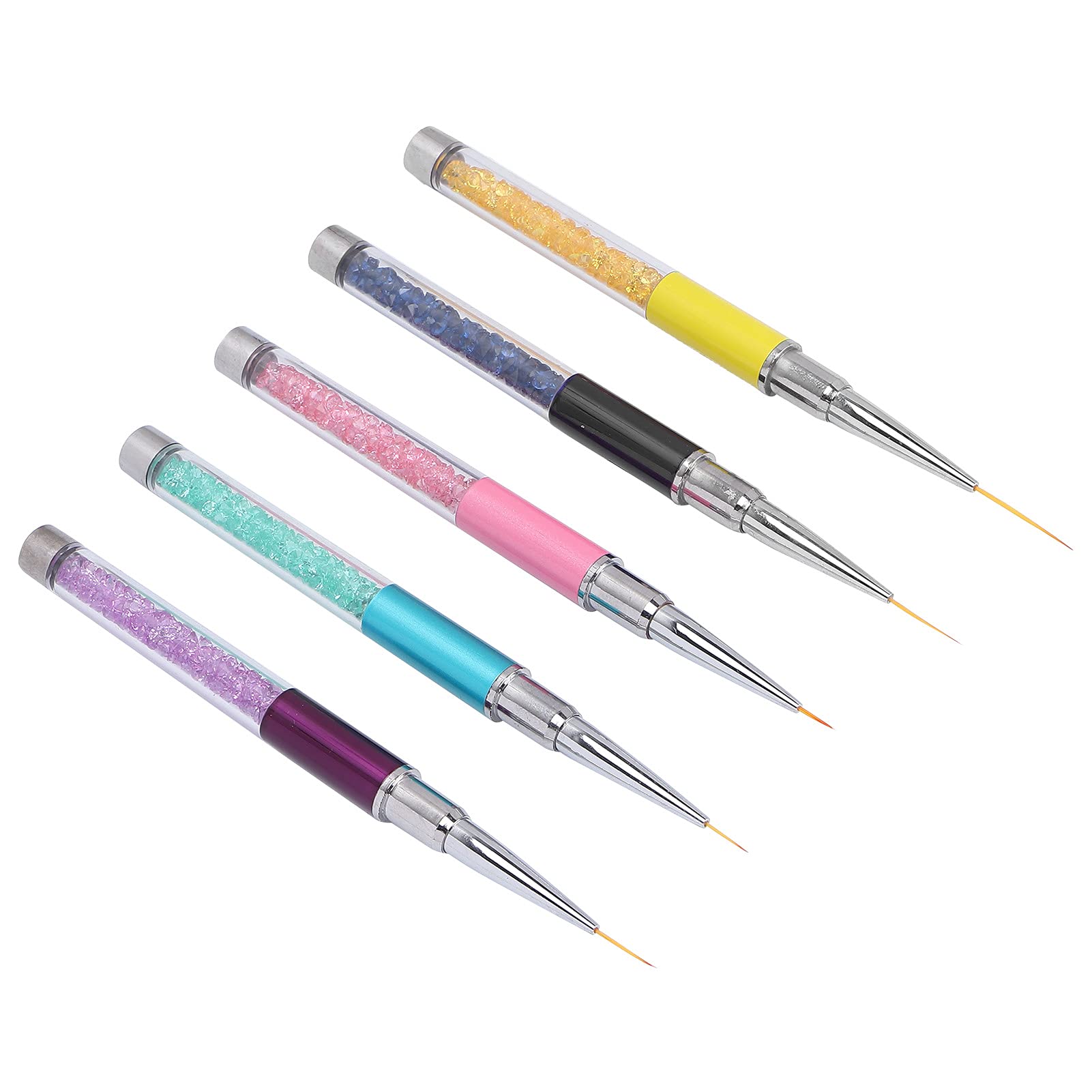 5pcs Nail Art Liner Brushes Set - Professional Manicure Dotting Pens for Nail Design, Painting & Drawing | Perfect for Home DIY & Salon Use | Great for Gel Polish, Acrylic Nails & Nail Art Decoration