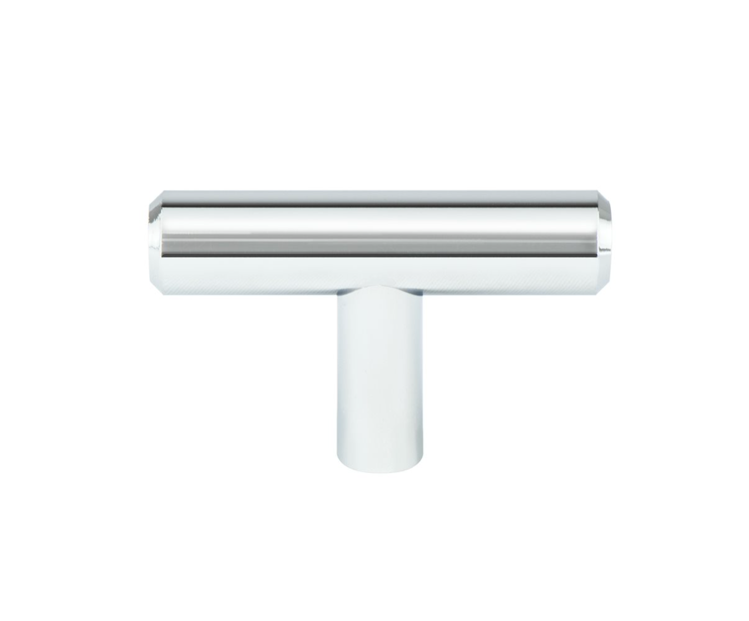 Polished Chrome Round T-Bar Cabinet Knobs and Drawer Pulls - Modern Hardware for Kitchen Cabinets, Dressers & Furniture Upgrades