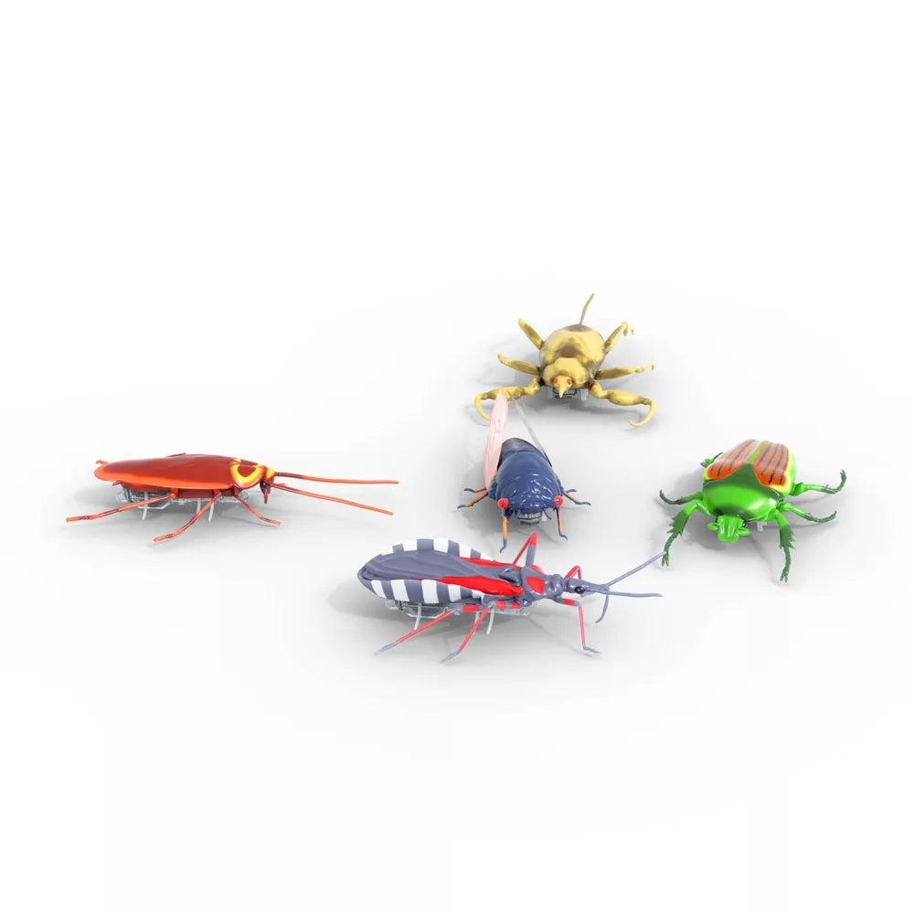 HEXBUG Nano Realistic Robotic Bugs 5-Pack - Interactive STEM Toys for Kids, Educational Science Gifts for Boys & Girls - Perfect for Indoor Play, Birthday Parties & STEM Learning Activities