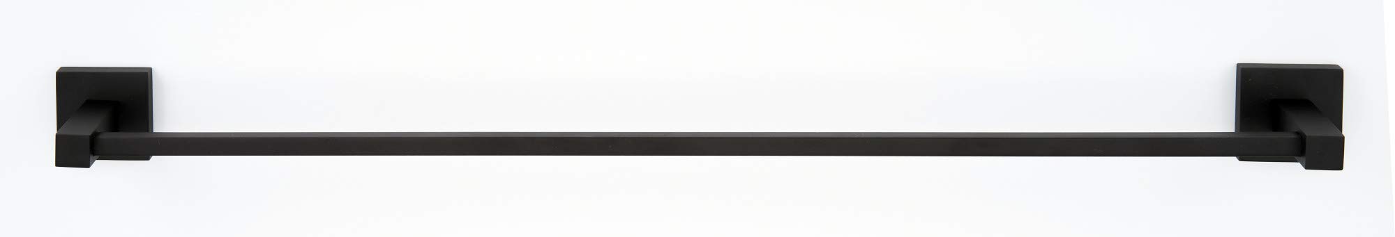 Contemporary II A8420-30-MB 30 Inch Matte Black Towel Bar - Modern Bathroom Hardware for Showers, Bathrooms & Powder Rooms
