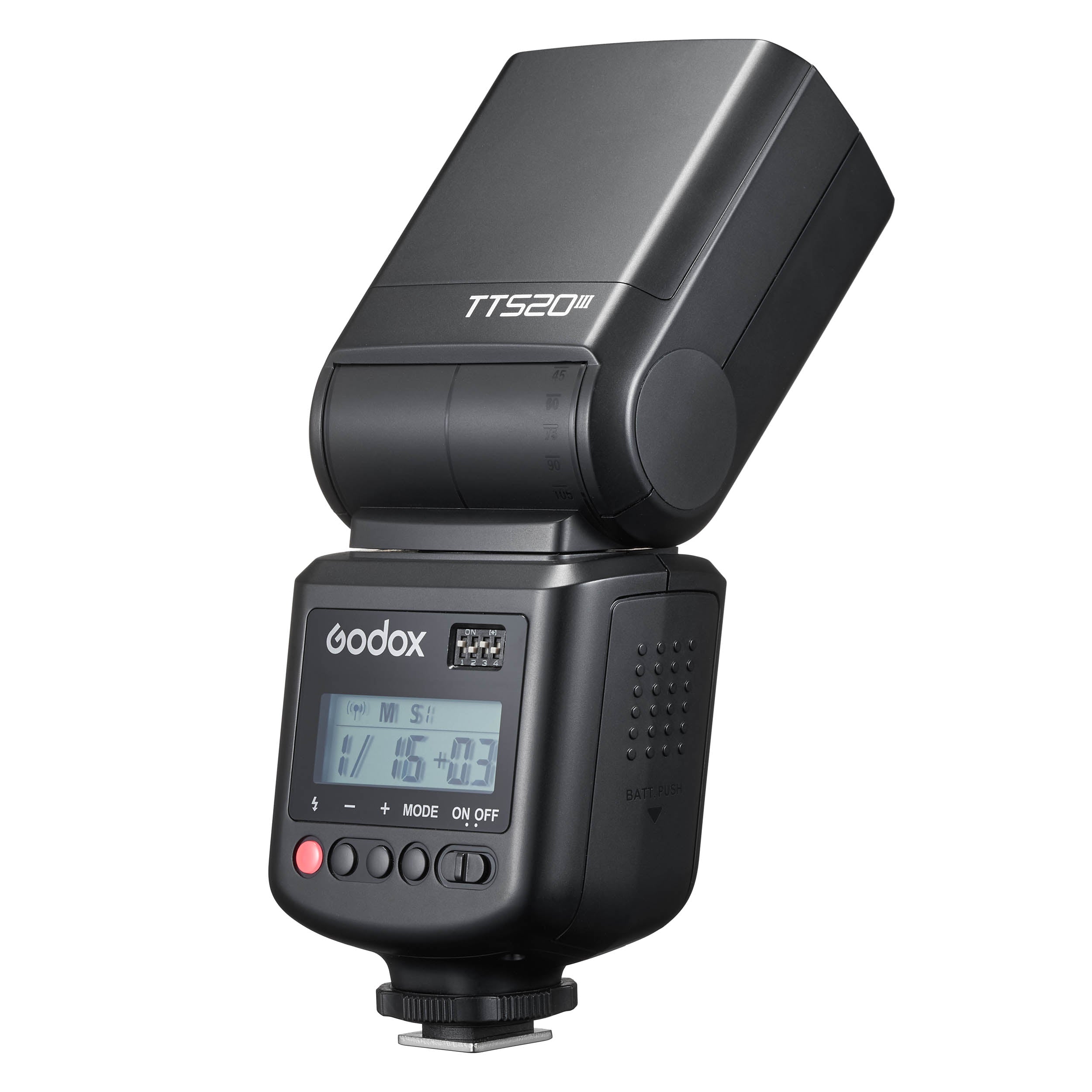 THINKLITE TT520III Professional Camera Flash Speedlite with 433MHz Wireless Trigger - Compatible with Canon Nikon Sony DSLR Cameras - Perfect for Wedding Photography, Portrait & Studio Lighting