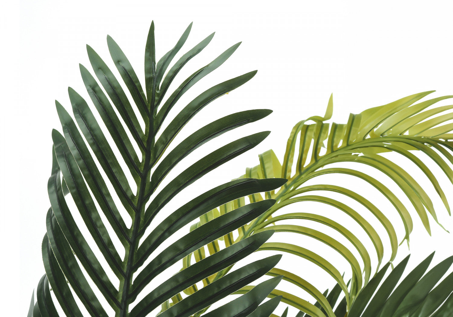 47 Inch Artificial Palm Tree with 6 Black Pots - Realistic Green Faux Plant for Home Decor, Office, Living Room, and Indoor Spaces