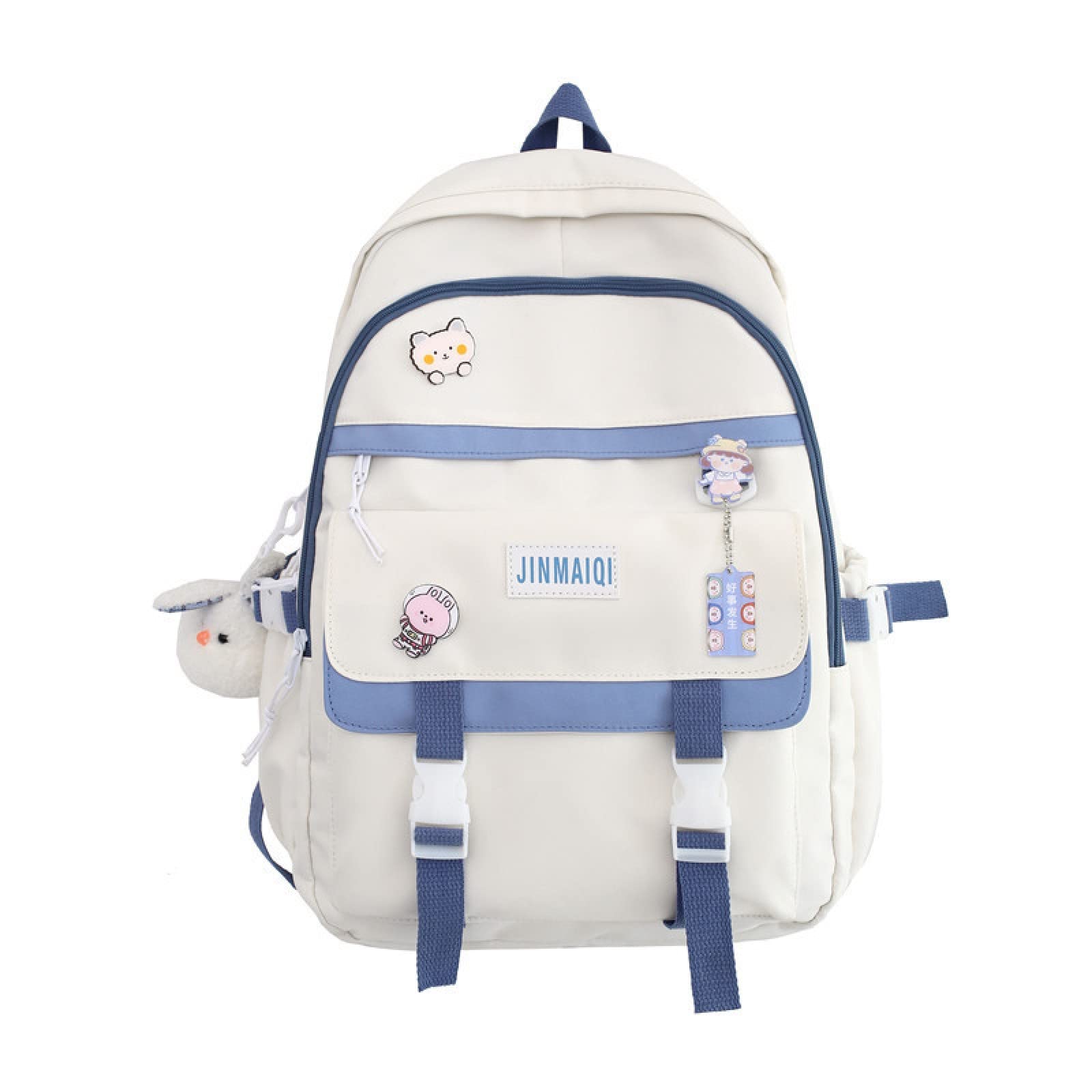 Cute Kawaii Backpack with Pins - Waterproof Travel Bag for School & Outdoors