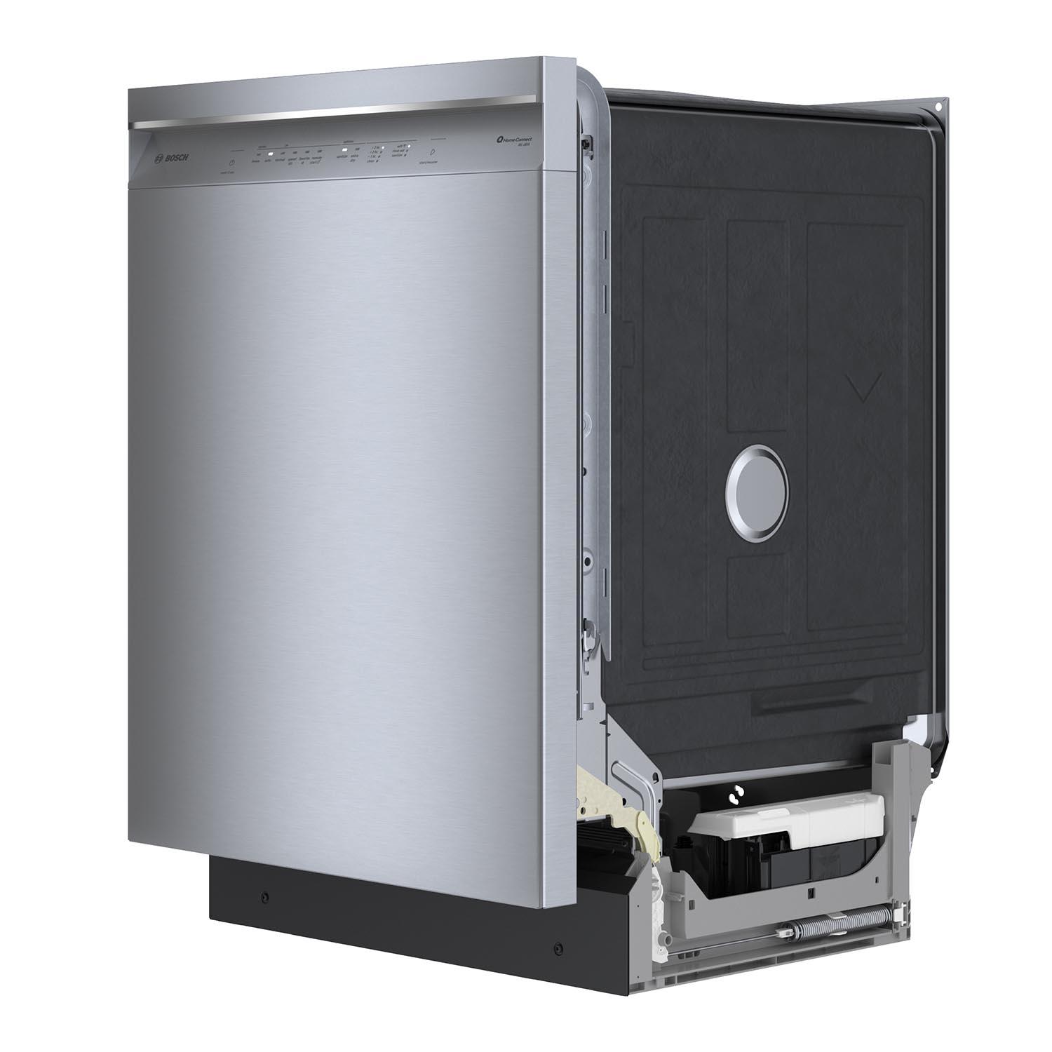 Bosch 800 Series 24 Inch Built-In Dishwasher with Stainless Steel Tub, Home Connect, Third Rack & CrystalDry (SHE53C85N) - Perfect for Large Families & Entertaining