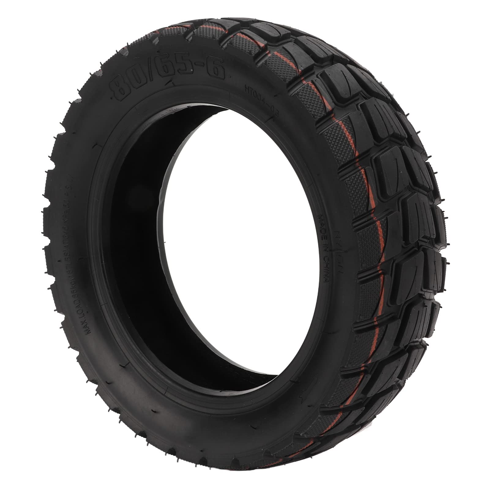 80/65-6 Electric Scooter Tire - Shock Absorbing Rubber Replacement Wheels for All Weather Conditions | Perfect for Commuting, Off-Road & Rainy/Snowy Days
