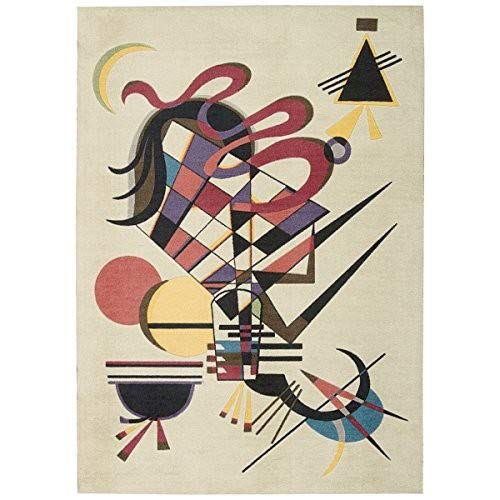 Nourison Modern Art Balsa 4' x 6' Area Rug - Easy Cleaning, Non-Shedding, Stain Resistant - Perfect for Bedroom, Living Room, Dining Room & Kitchen Decor (4x6) - Adds Style to Home Office, Entryway & Apartment Spaces
