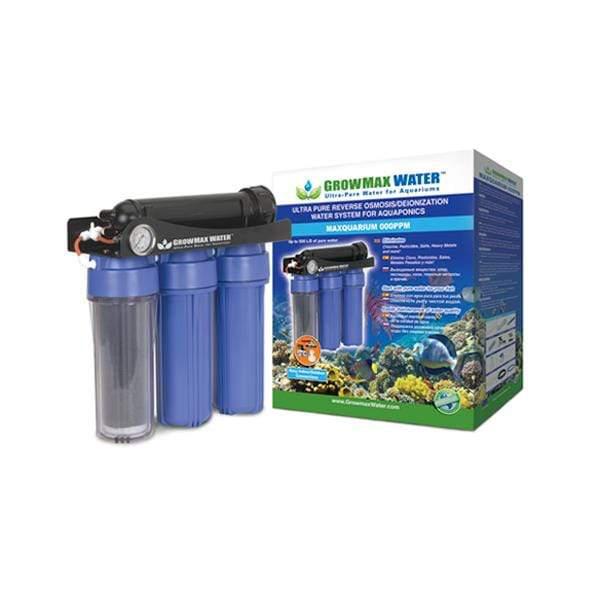 Growmax Maxquarium 000ppm Reverse Osmosis Filter Unit - 500 L/Day RO Water Purification System for Aquariums, Hydroponics & Home Use