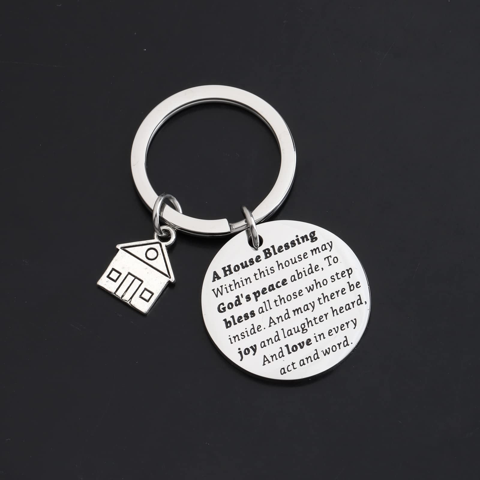 MYOSPARK New House Keychain - Elegant Homeowner Jewelry Gift for Women, First Home & Housewarming Present, House Blessing Keepsake - Perfect for New Home Celebrations & Special Occasions