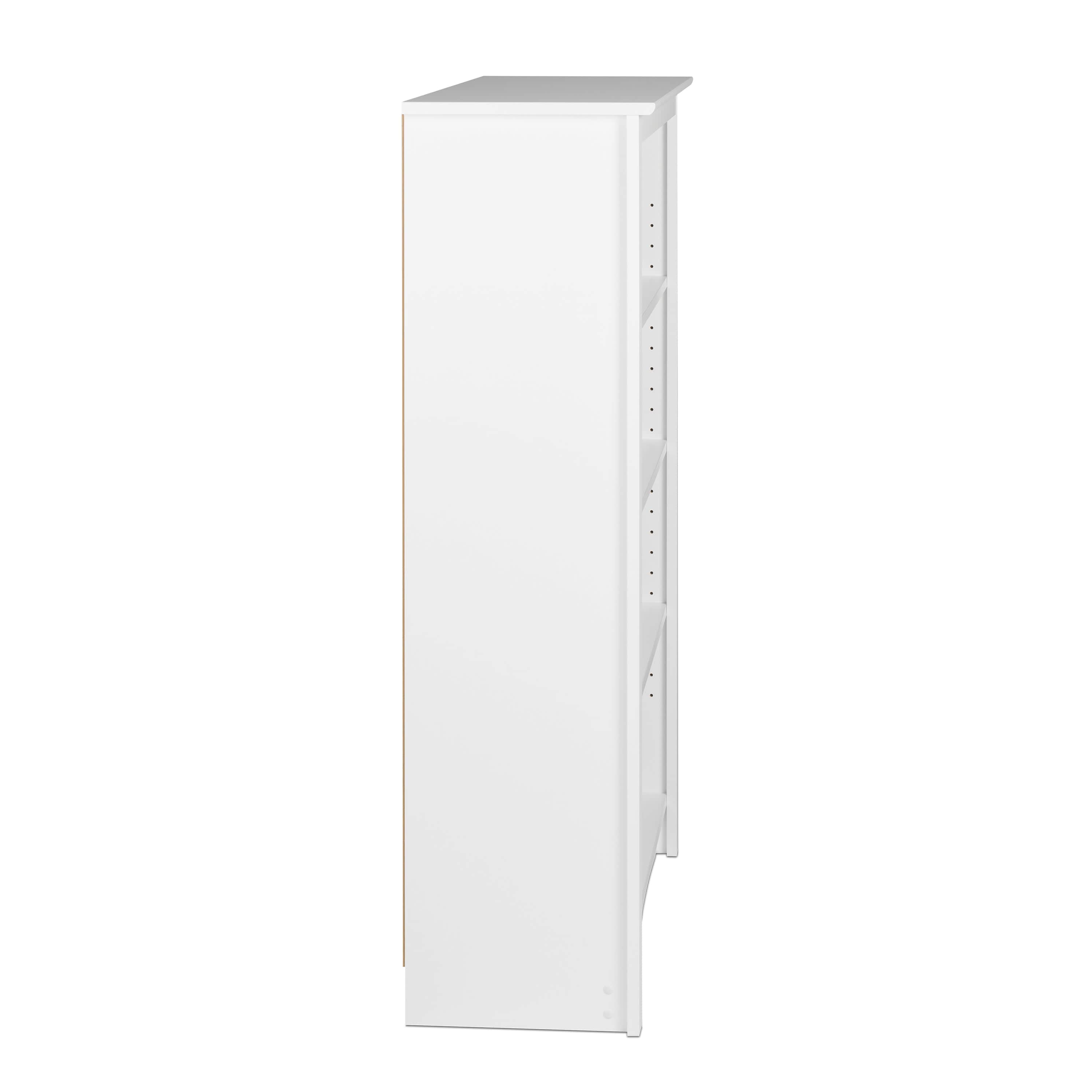 4-Tier Wooden Bookcase - Modern Bookshelf for Home & Office - Available in White & Brown - Perfect for Living Room, Bedroom, or Study Organization