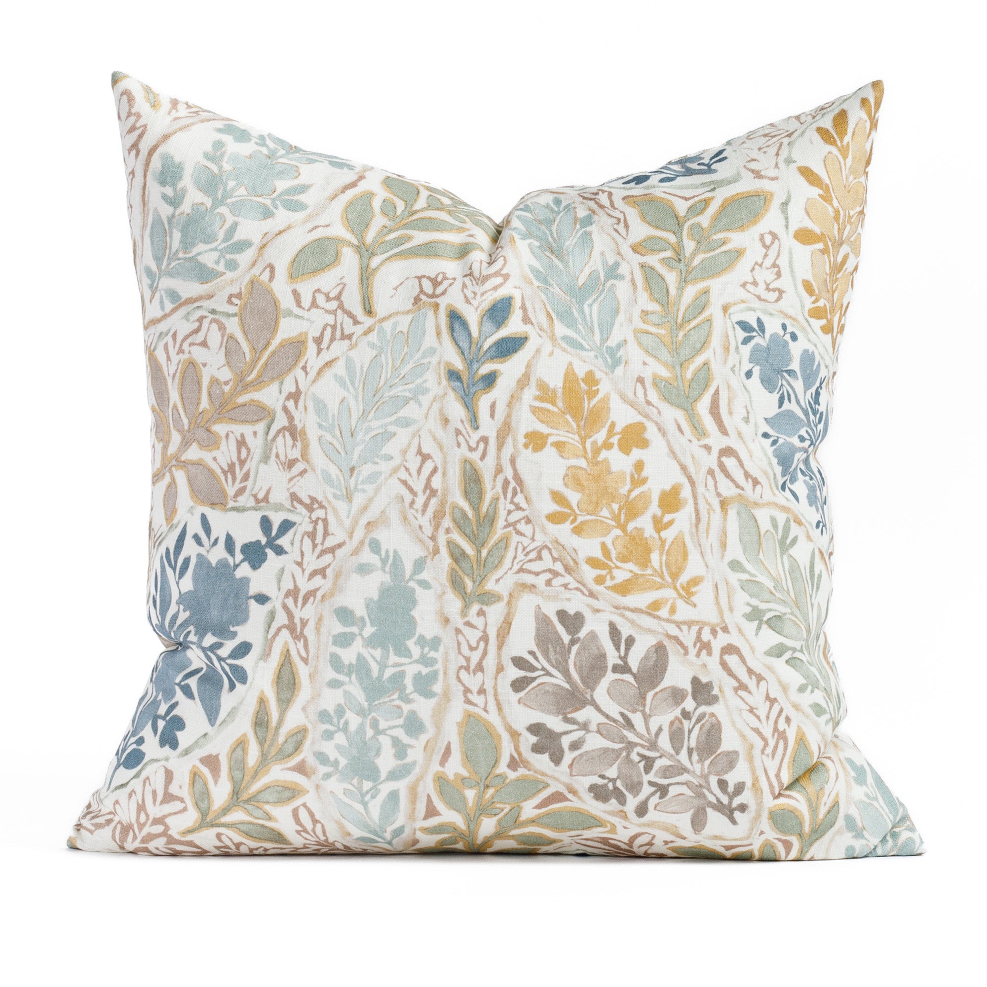 Rumi 20x20 Decorative Throw Pillow Cover - Soft Cotton Square Cushion Case for Sofa, Bed, Couch - Harvest Color Home Decor Accent for Living Room, Bedroom, Nursery