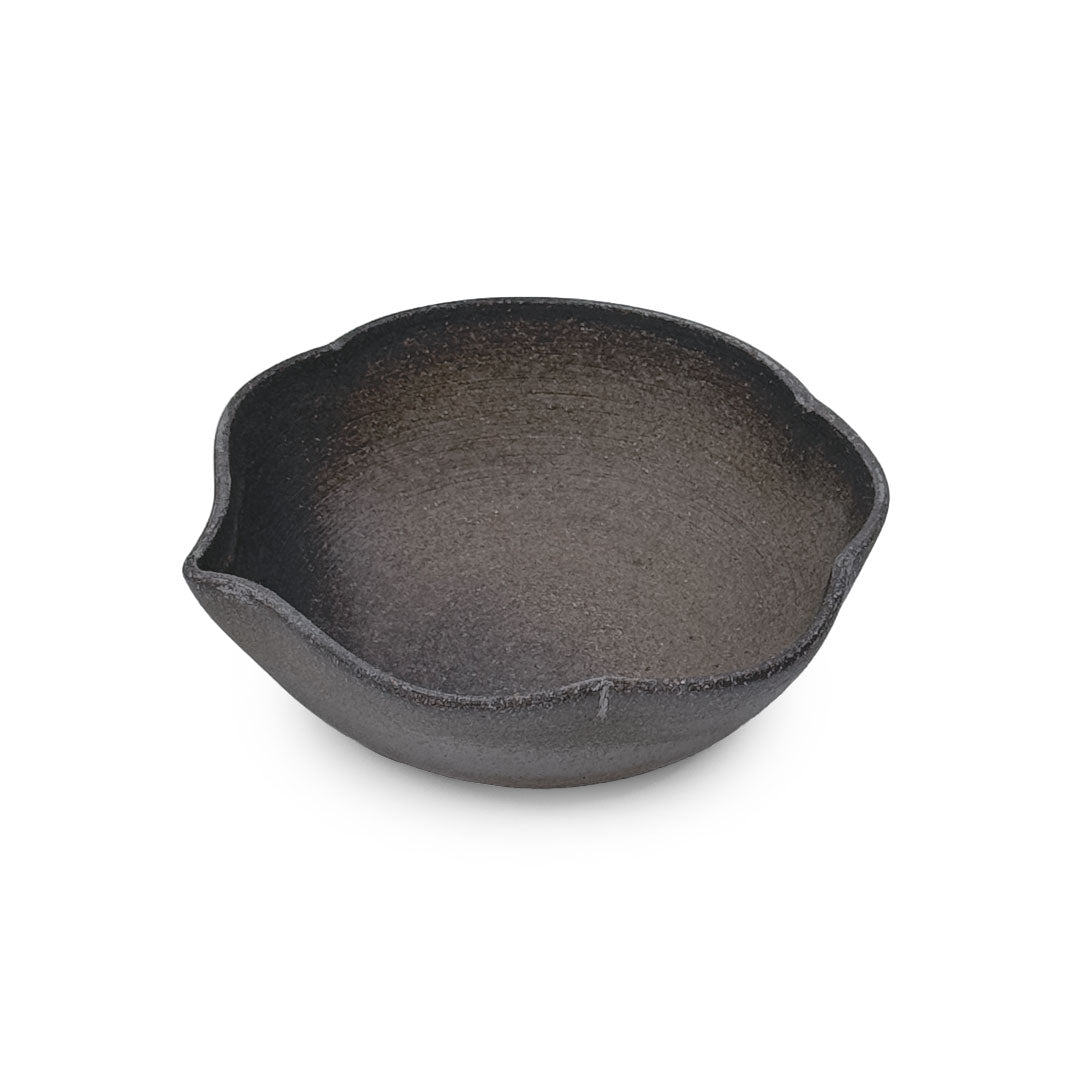 Premium Kanayama Kumogata Matte Charcoal Gray Kobachi Bowl - 8 oz Japanese Soup Bowl, 4.9
