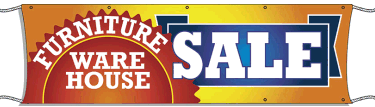 Large Outdoor Banner for Furniture Warehouse Sale - Durable Vinyl Sign for Storefront, Grand Opening & Promotional Events