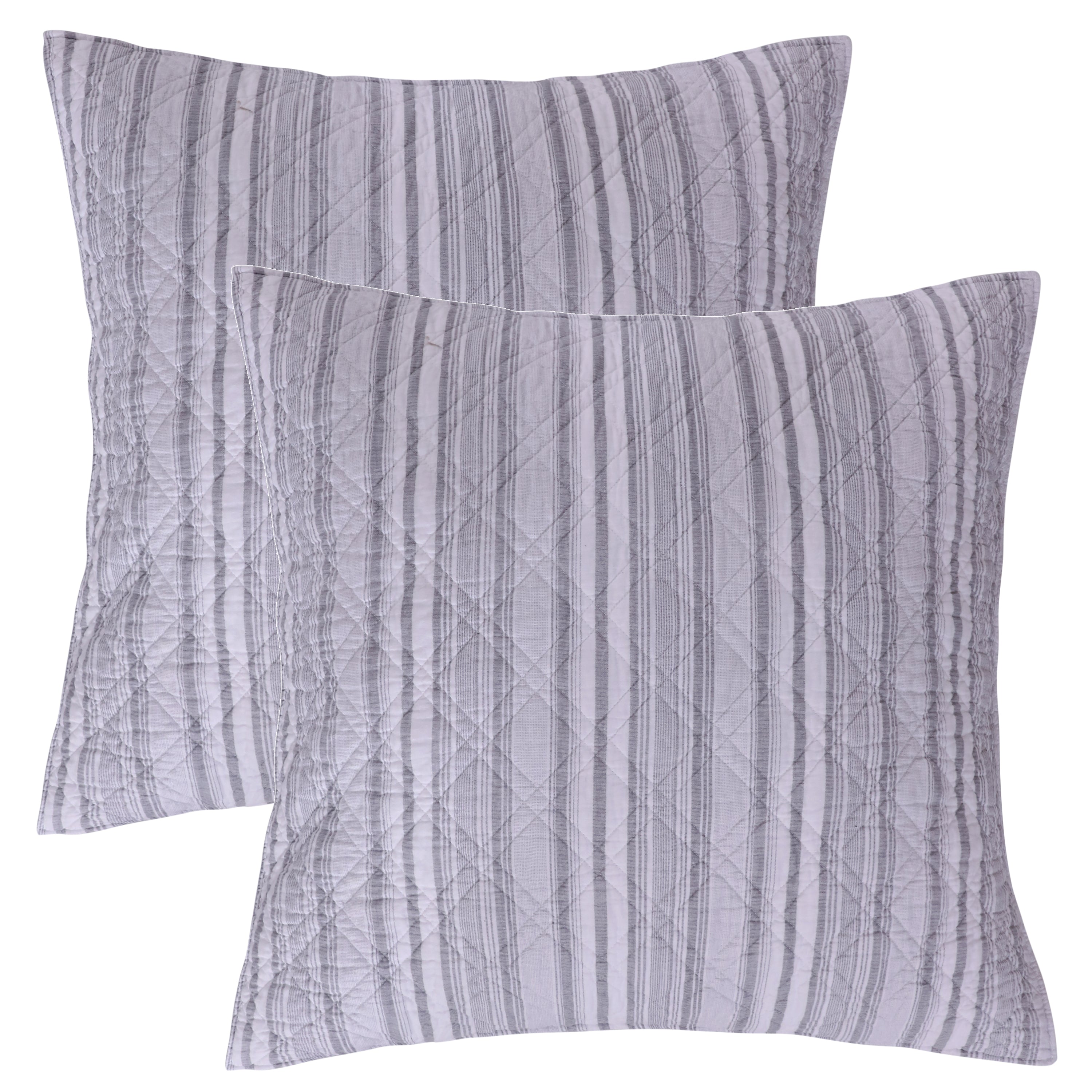 Winterland Euro Sham Pillowcases Set of 2 - 26x26 Inch Decorative Square Pillow Covers for Bedroom, Living Room & Sofa