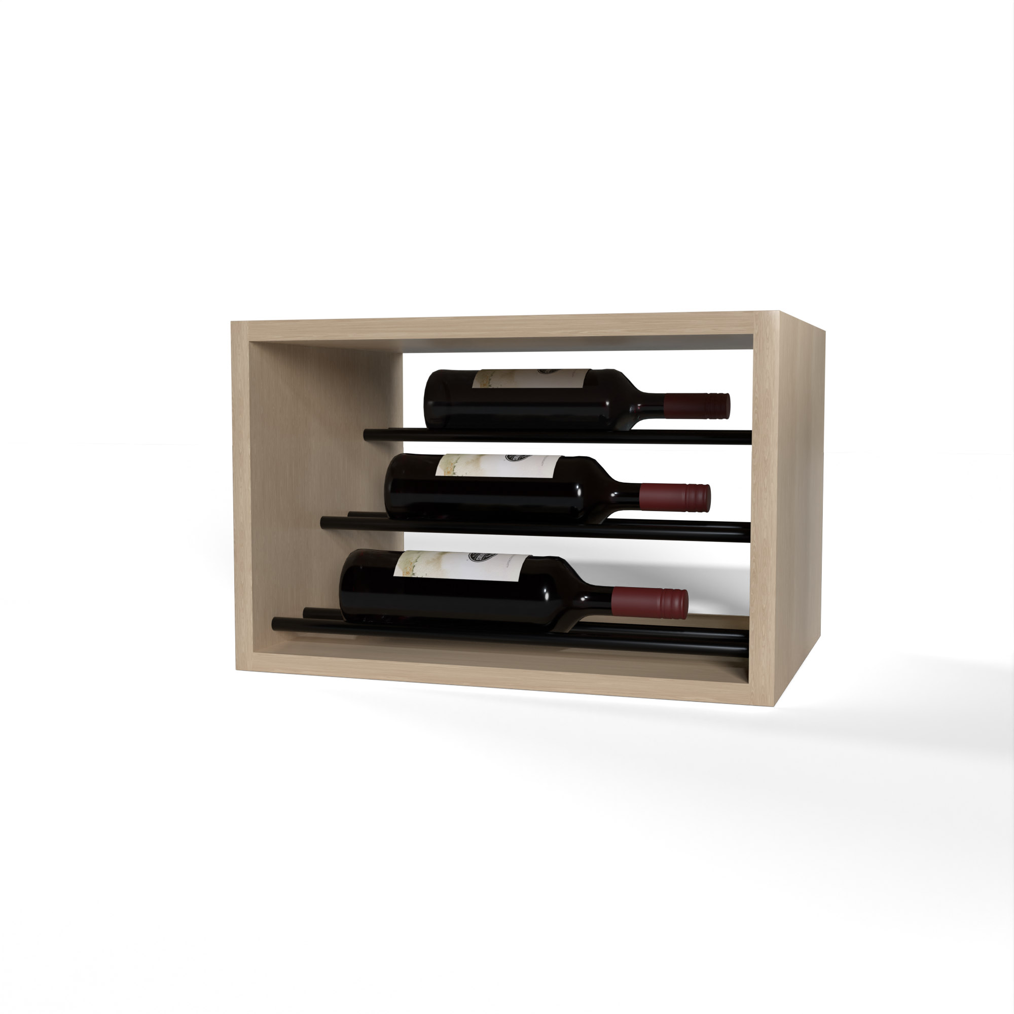 GrandCellar™ 4-Tier Black Metal Wine Rack with Waterfall Label Display - 12 Rods for Wine Bottle Storage | Perfect for Home Bars, Restaurants & Wine Cellars