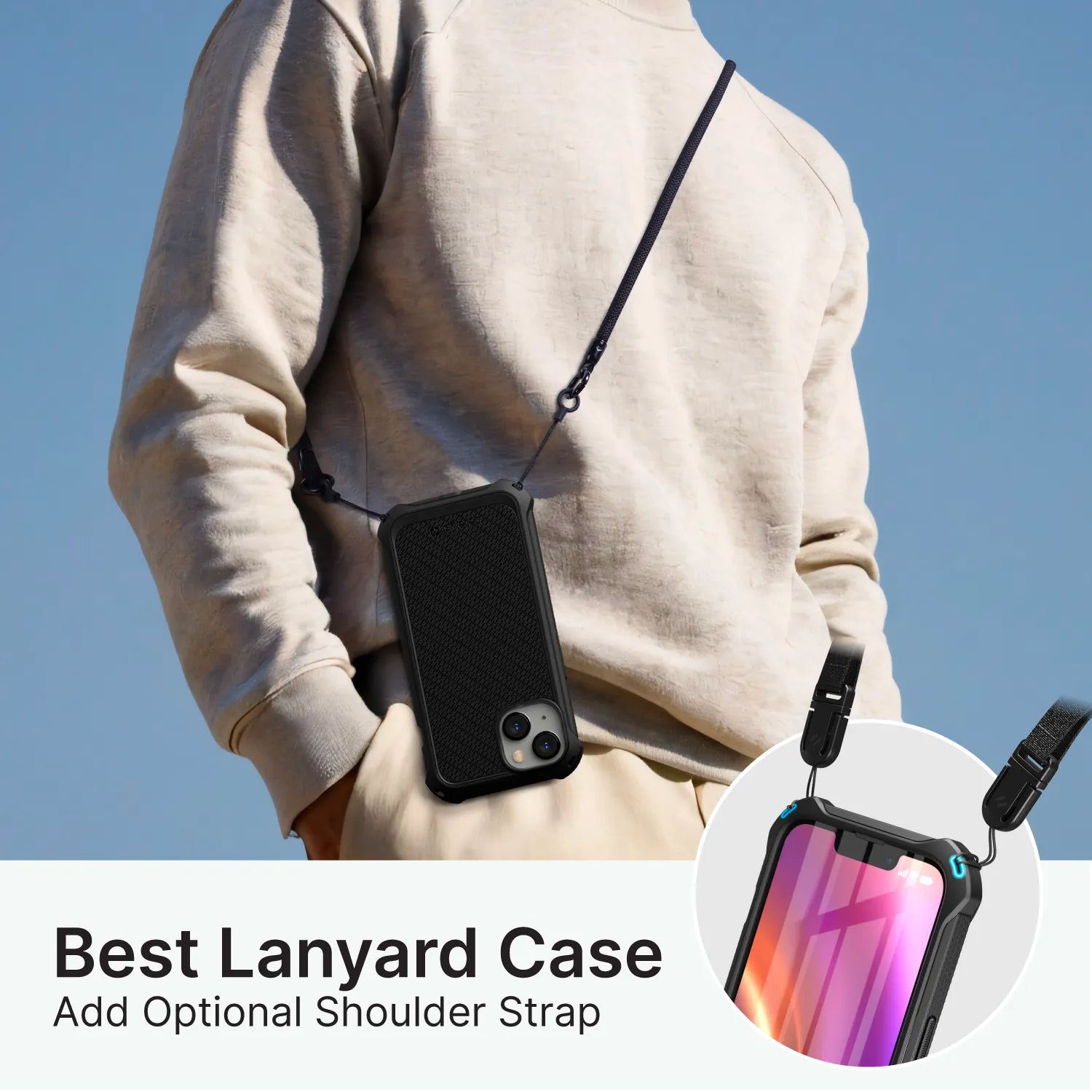 iPhone 14 Pro Case with MagSafe Compatibility - Shockproof Protective Cover for Everyday Use, Travel & Outdoor Activities