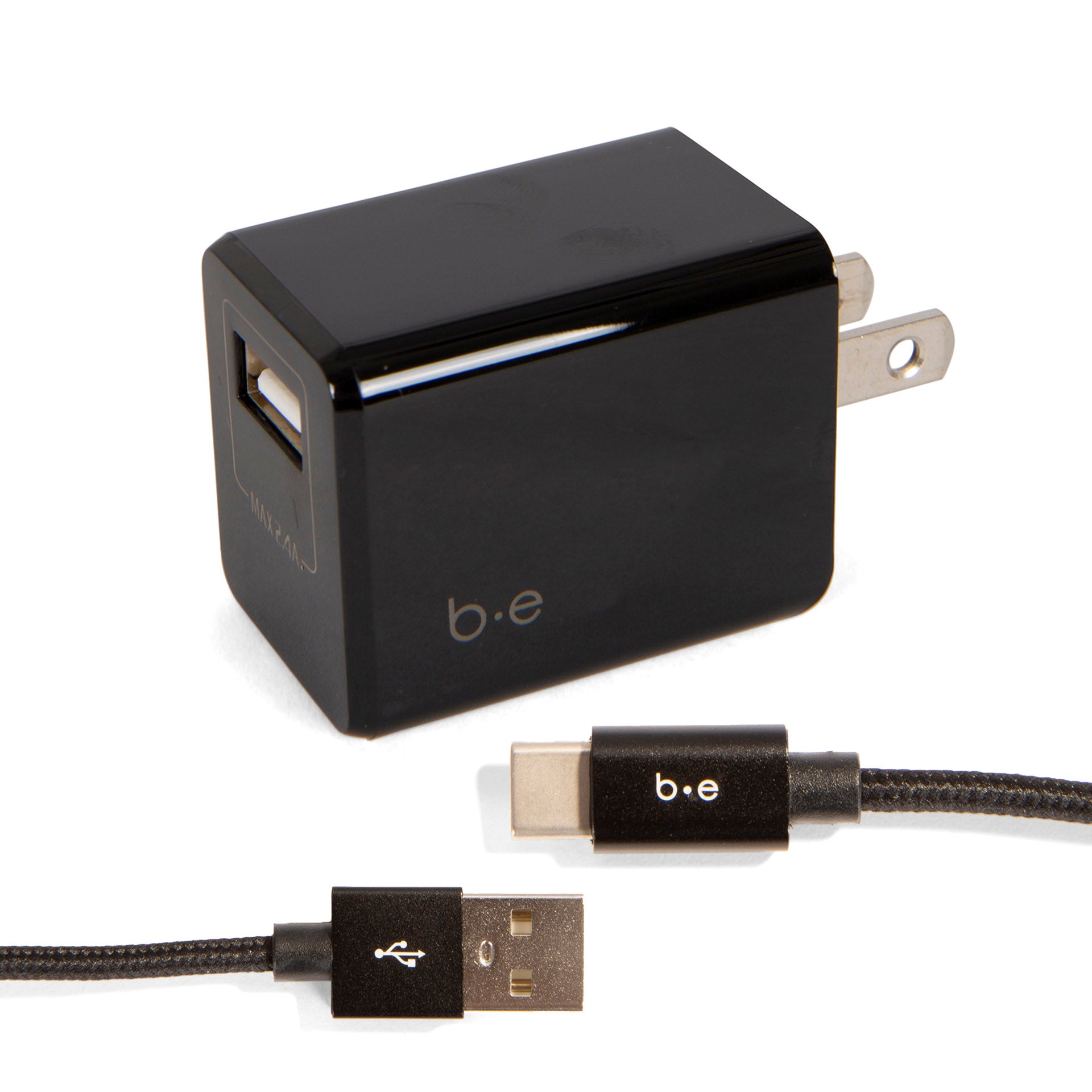 Fast Charging USB A to USB C Cable with 2.4A Wall Charger - Compatible with iPhone 15, Samsung Galaxy, iPad - Perfect for Home, Office & Travel Charging