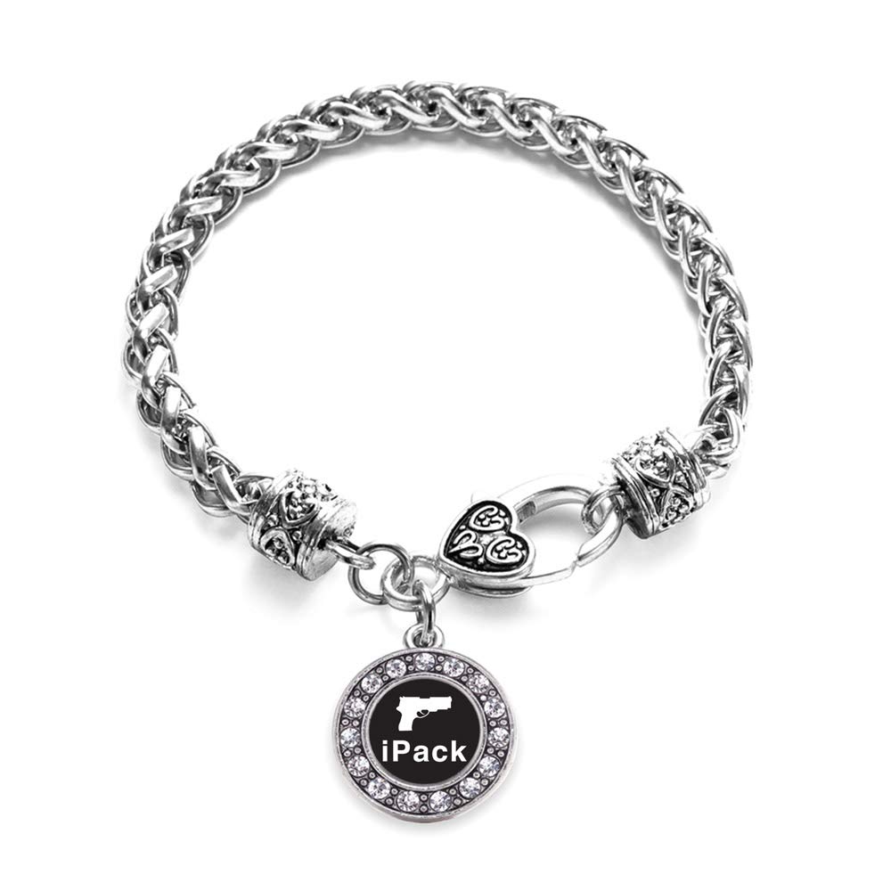 Elegant Silver Circle Charm Bracelet with Cubic Zirconia - Dainty Sterling Silver Jewelry for Women - Perfect for Everyday Wear, Date Nights & Special Occasions