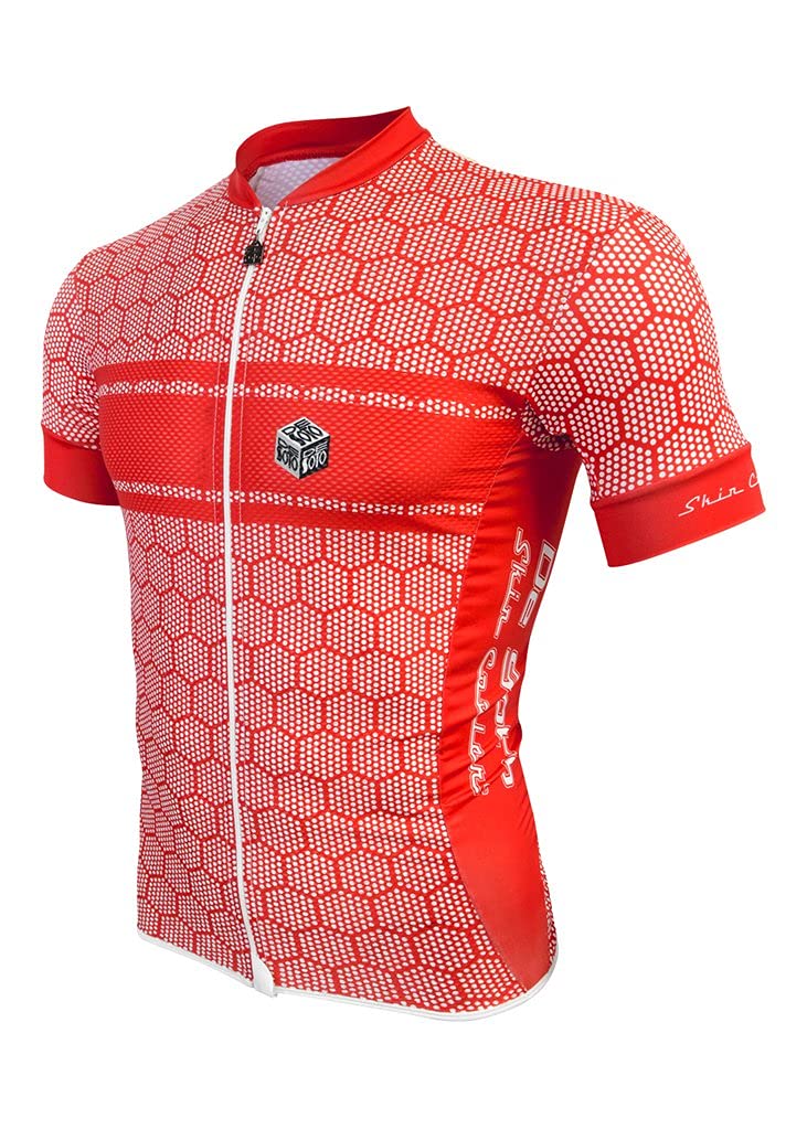 De Soto Skin Cooler Full Zip Triathlon Top Short Sleeve - FVSC - Perfect for Triathlons, Cycling & Running in Hot Weather