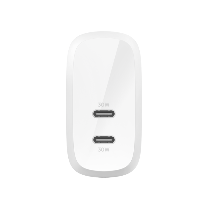 Belkin 60W Wall Adapter - Fast Charging Power Supply for iPhone, Samsung, iPad - Perfect for Home, Office & Travel