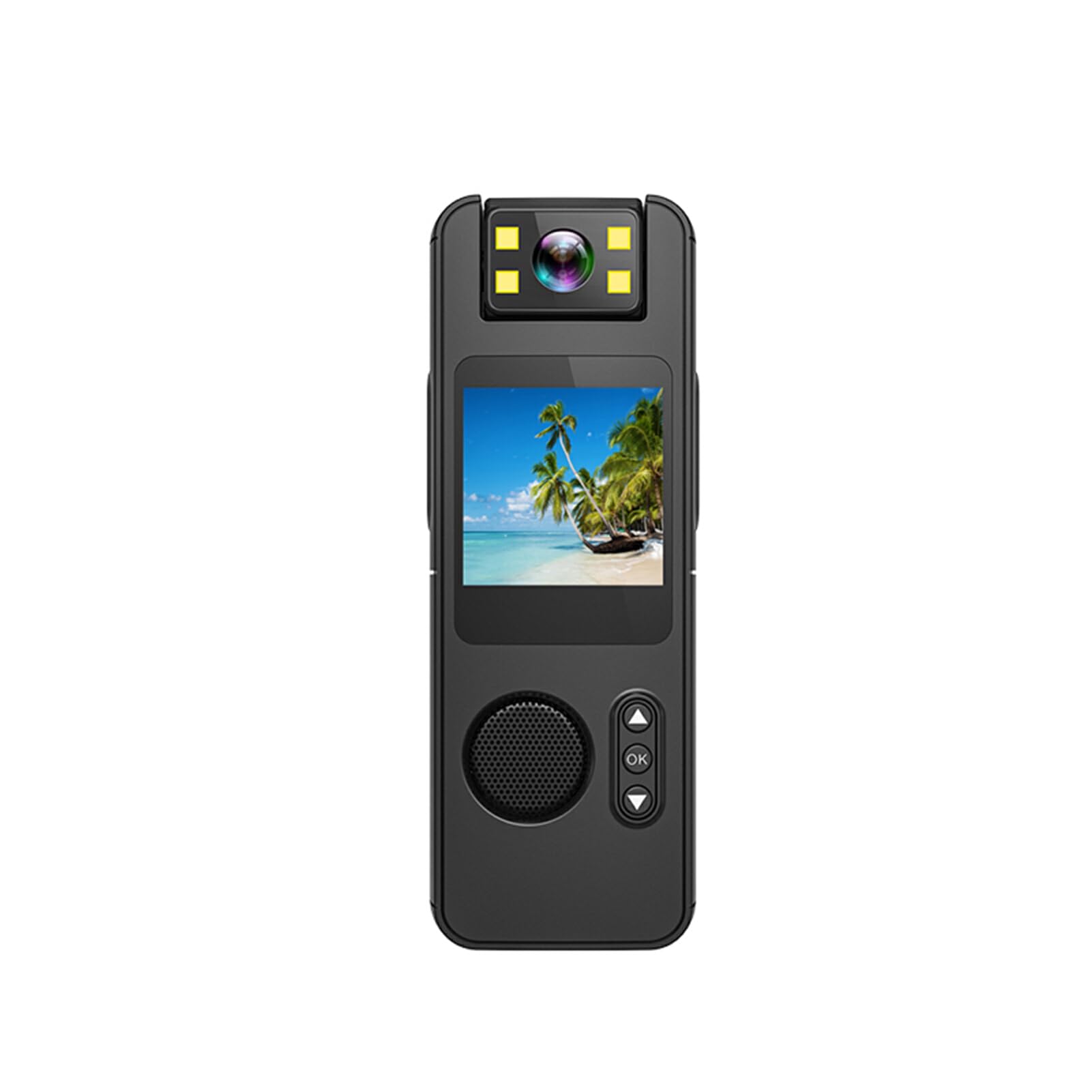 Allayu 360° WiFi Camera with LED Fill Light, One-Key Video Photography, Type-C Charging, Mini ABS Camcorder - Perfect for Vlogging, Live Streaming & Home Security