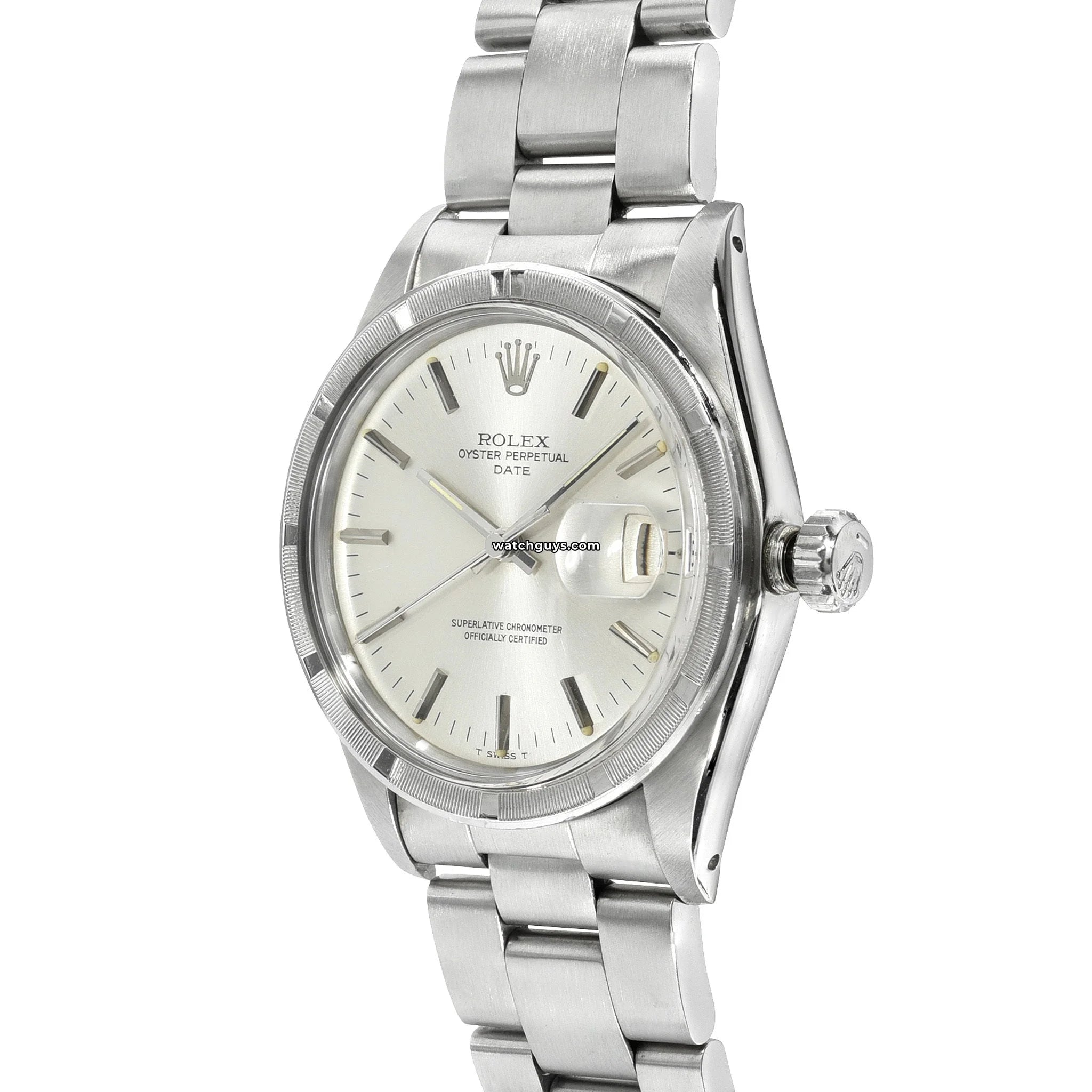 Authentic Rolex Datejust 1501 Silver Oyster Perpetual Watch - Luxury Timepiece for Men, Business & Formal Occasions